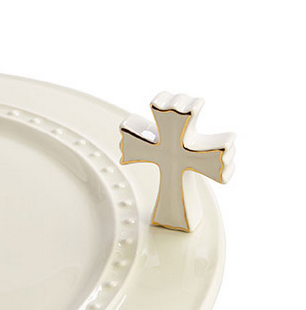 Nora Fleming White Cross Mini