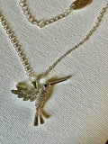 Carol Young Silver - Hummingbird SPARKLE Petite Necklace