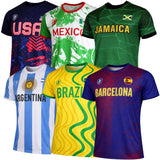 Galaxy By Harvic - Men's World Cup Inspired Short Sleeve Soccer Jersey Tees