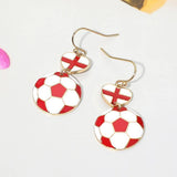 Sensibling Corp. - Flag FIFA World Cup Soccer Ball Link Drop Earrings