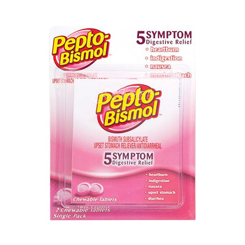 Pepto-Bismol Chewable Tablets Single Dose