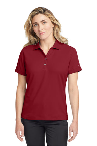 XOM NK WMN RED DRI FIT CLASSIC POLO