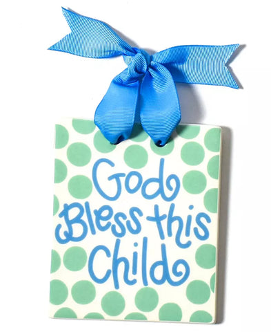 by Laura Johnson God Bless This Child Door Plaque