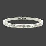 Zoey Two-Row Crystal Bangle Bracelet