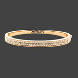 Zoey Two-Row Crystal Bangle Bracelet