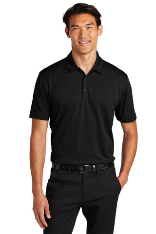 XOM MENS PORT AUTHORITY PERFORMANCE POLO - BLACK