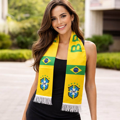 Sensibling Corp. - Brazil National Team World Cup  Soccer Fan Fringe Scarf