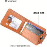 Men's US Dollar Bill Leather Bifold Wallet