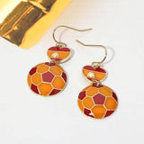 Sensibling Corp. - Flag FIFA World Cup Soccer Ball Link Drop Earrings