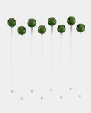 Matte Green Jingle Bell Stirring Sticks
