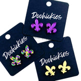Fleur de Lis Stud Earrings (3 Color Options)