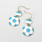 Sensibling Corp. - Flag FIFA World Cup Soccer Ball Link Drop Earrings