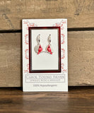 Carol Young Silver - Cardinal on Branch Jewelry/Disk Earrings WIRE Jewelry