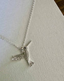 Carol Young Silver - Hummingbird SPARKLE Petite Necklace