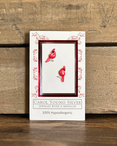 Carol Young Silver - Cardinal Jewelry Stud Earrings Jewelry