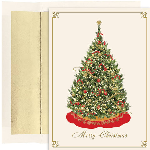 Elegant Tree Boxed Holiday Cards