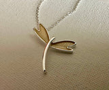 Carol Young Silver - Dragonfly Jewelry Necklace, Petite on CARD