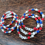 Paco Designs - USA Beaded Bracelet