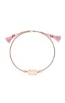 EVERLYNE FRIENDSHIP BRACELET GOLD ROSE QUARTZ