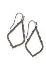 SOPHIA EARRINGS GUNMETAL METAL