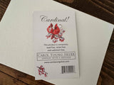 Carol Young Silver - Cardinal on Branch Jewelry/Disk Earrings WIRE Jewelry