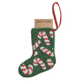 CANDY CANE STOCKING ORNAMENT