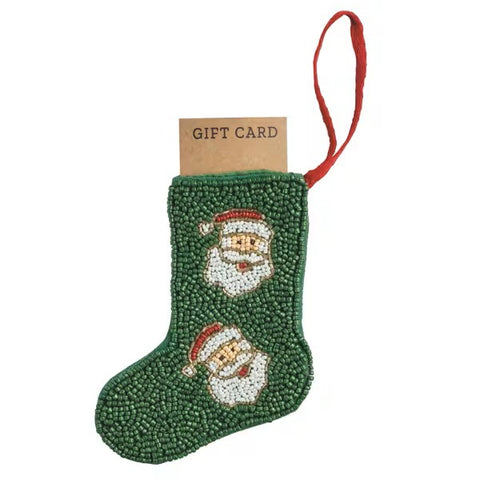 SANTA STOCKING ORNAMENT