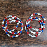 Paco Designs - USA Beaded Bracelet