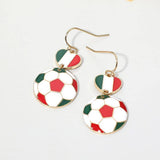 Sensibling Corp. - Flag FIFA World Cup Soccer Ball Link Drop Earrings