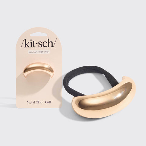 KITSCH - Gold Metal Cloud Cuff - Medium