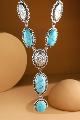 Urbanista - Western Concho Turquoise Necklace