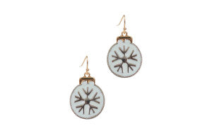 WHITE EARRING ORNAMENT