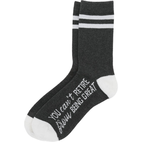 Pavilion - You Can't Retire - M/L Crew Socks
