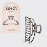 KITSCH - Open Shape Claw Clip - Hematite