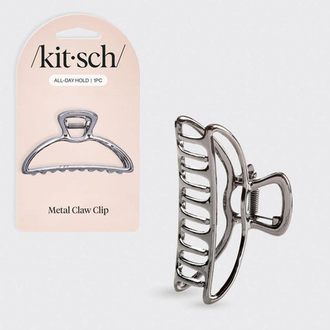 KITSCH - Open Shape Claw Clip - Hematite