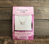 Carol Young Silver - Butterfly Necklace, Petite on Card/ Jewelry