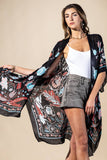 Urbanista - Midnight Vine Viscose Kimono