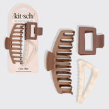 KITSCH - Recycled Plastic Assorted Claw Clip 3pc - Oversized