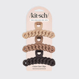 KITSCH - Eco-friendly Chain Claw Clip 3pc Set - Neutral