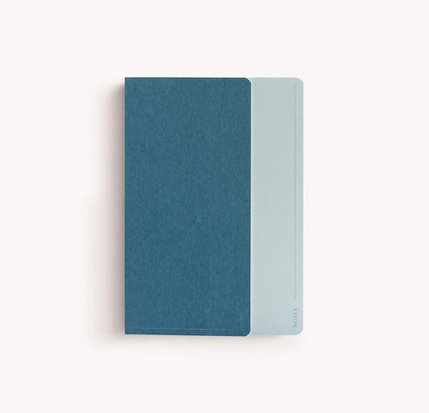 Contrast Duo Notebook - Denim