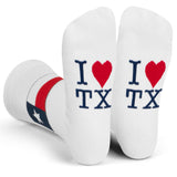 Lavley - I Heart TX Texas Socks