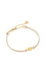 EMILIE CORDED BRACELETGOLD LIGHT YELLOW DRUSY