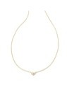 HENRY SHORT PENDANT NECKLACE GOLD WHITE CZ