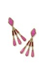 ADELINE STATEMENT EARRINGS VINTAGE GOLD PINK MIX