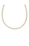 BELLA TENNIS NECKLACE GOLD WHITE CZ