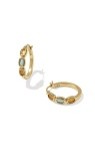 MINI ELISA HOOP EARRINGS VINTAGE GOLD MULTI MIX