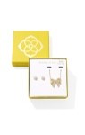 KRISTA BOW AND ASHTON GIFT SET GOLD WHITE MIX