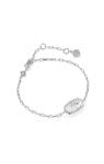 ELAINA LUXE CHAIN BRACELET SILVER WHITE CZ