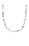 BELLA CHAIN NECKLACE SILVER WHITE CZ