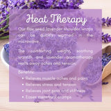 Deep Breath Designs, LLC - LARGE Back Neck & Shoulder Wrap organic hot/cold relaxation